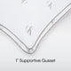 thumbnail image 4 of Almohadas de cama con el logotipo de Calvin Klein de densidad media, tamaño king, x2, 4 of 8