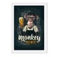 thumbnail image 1 of Cuadro Monkey Brewery con Marco Blanco 50x40 CM, 1 of 1