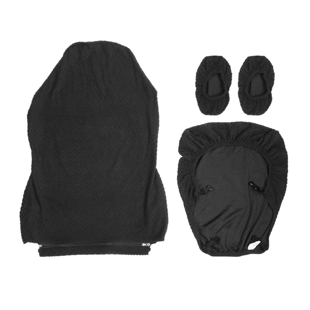 Funda de asiento para silla de juego, fundas para silla, fundas de protección para silla lavables, suaves y extraíbles, para silla de ordenador, silla Negro