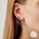 thumbnail image 3 of Aretes HESHPAWS S925 Sterling Silver Cross Diamantados Plata, 3 of 3