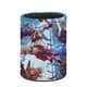 thumbnail image 3 of Liga de Leyendas-theme Cylinder Pen Holder Pencil Organizer with Flannel Lining PVC Leather Material Cardboard Base for study work 10*8CM, 3 of 6