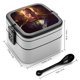 thumbnail image 2 of Black Adam Fiambrera de Doble Capa, Contenedor de Almuerzo Portátil Apilable, Almacenamiento de Alimentos Hermético a Prueba de Fugas, 1000ml, 2 of 6