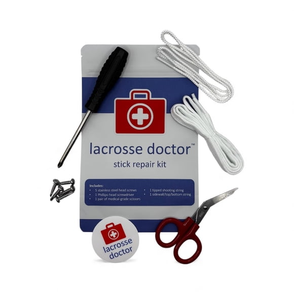 Kit de reparación para palo de lacrosse Lacrosse Doctor, set completo