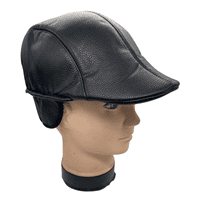 Genérico - Gorro Tipo Boina Cuero Suave Con Visera Plana