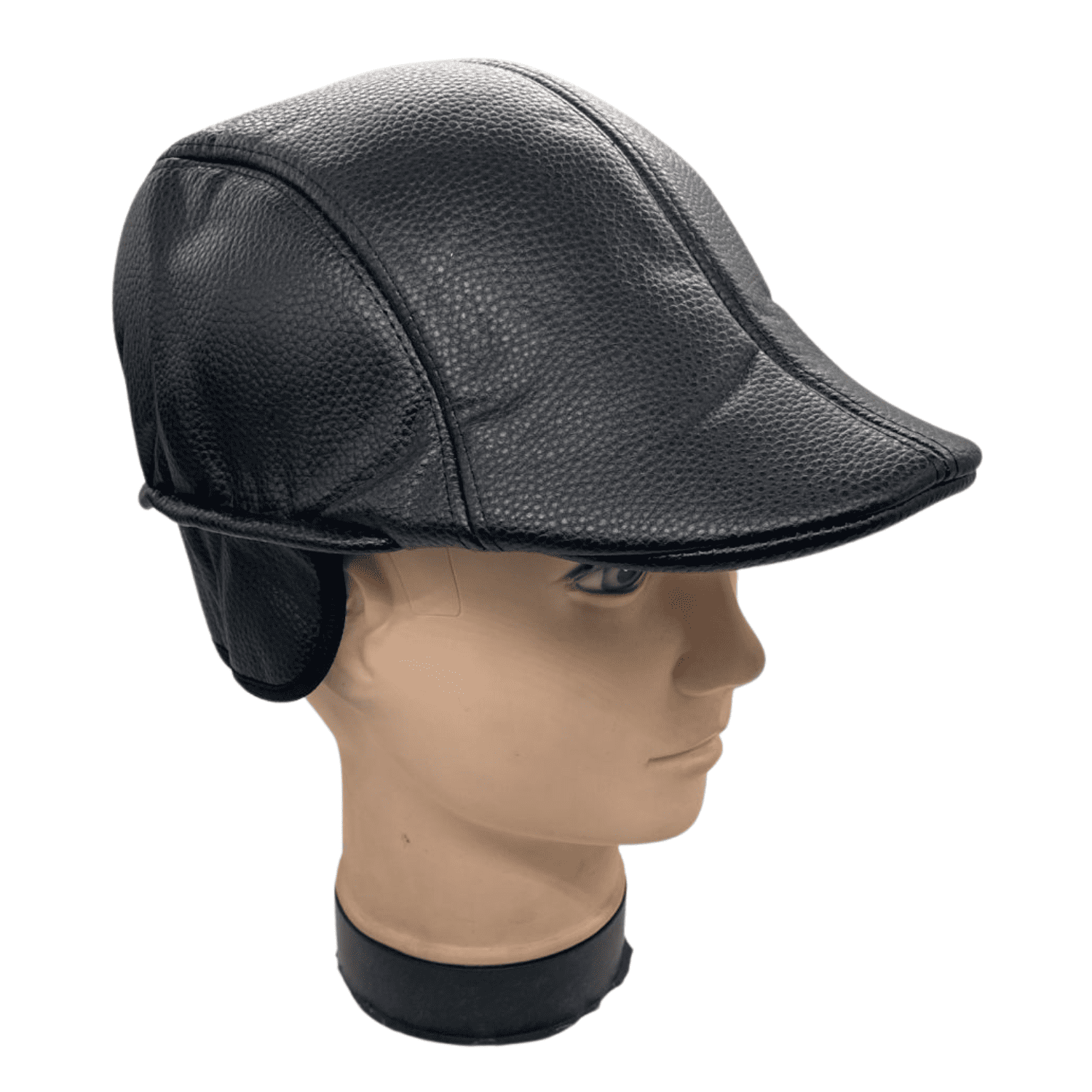 Genérico - Gorro Tipo Boina Cuero Suave Con Visera Plana