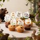 thumbnail image 2 of Adorno para pastel Auteby 48 piezas – Animales del bosque, 2 of 4