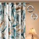 thumbnail image 3 of Cortinas SUBRTEX 132x241 cm, 50 % opacas, estampado floral azul, 3 of 6