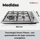 thumbnail image 4 of Cocina Encimera A Gas Natural 4 Platos Acero Inoxidable Premium, 4 of 9