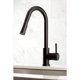 thumbnail image 3 of Grifo de cocina Kingston Brass Concord LS8620DL negro mate, 3 of 9