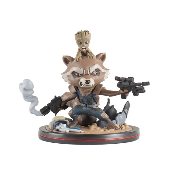 Diorama Quantum Mechanix QMVL018A Rocket & Groot Q-Fit