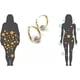 thumbnail image 4 of Pendientes de germanio linfático Halolux de Flysmus (2 pares: oro y plata), 4 of 6