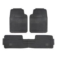 Dvp - Pisos De Goma Para Auto 3 Piezas Antideslizantes E Inoloras