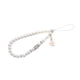 thumbnail image 1 of Cadena elegante con cuentas para teléfono para mujer: cordón decorativo para teléfono móvil Blanco, 1 of 5