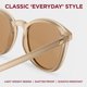 thumbnail image 3 of Gafas de sol Le Specs Bandwagon Matte Stone Unisex, 3 of 7