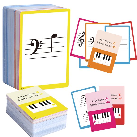 Juego de Tarjetas Didácticas Musicales JYCSTE – 104 Tarjetas