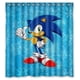 thumbnail image 1 of Cortina de ducha Sonic The Hedgehog, juego de cortinas de baño con ganchos, tamaño 66 x 72 pulgadas, 1 of 3