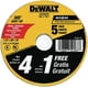 thumbnail image 1 of Disco de corte DEWALT de uso general para metal, 4.5 pulgadas, paquete de 5, 1 of 3