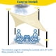 thumbnail image 5 of Vela de sombra KALINCO 3 m x 3 m impermeable y bloqueadora de UV, 5 of 7