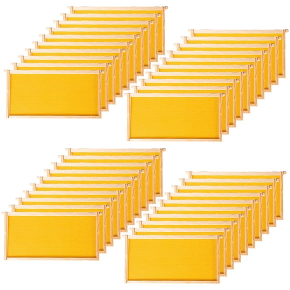 Kit De 40 Marcos Para Colmena 23 X 35 Cm Amarillo