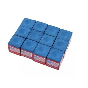 Sportime - Set 12 Tiza De Pool Azul Gruesa