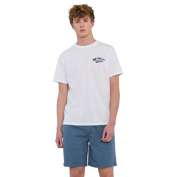 Polera Hombre Fun College Blanco Corona