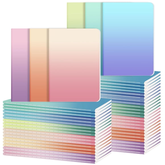 Libretas Ddaowanx Kraft, tamaño A5, 72 páginas, 80 g/m², paquete de 48