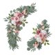thumbnail image 3 of 2 Guirnaldas Florales Artificiales Para Decoración De Bodas, Coches Y Recepciones, Color Rosa, 3 of 5