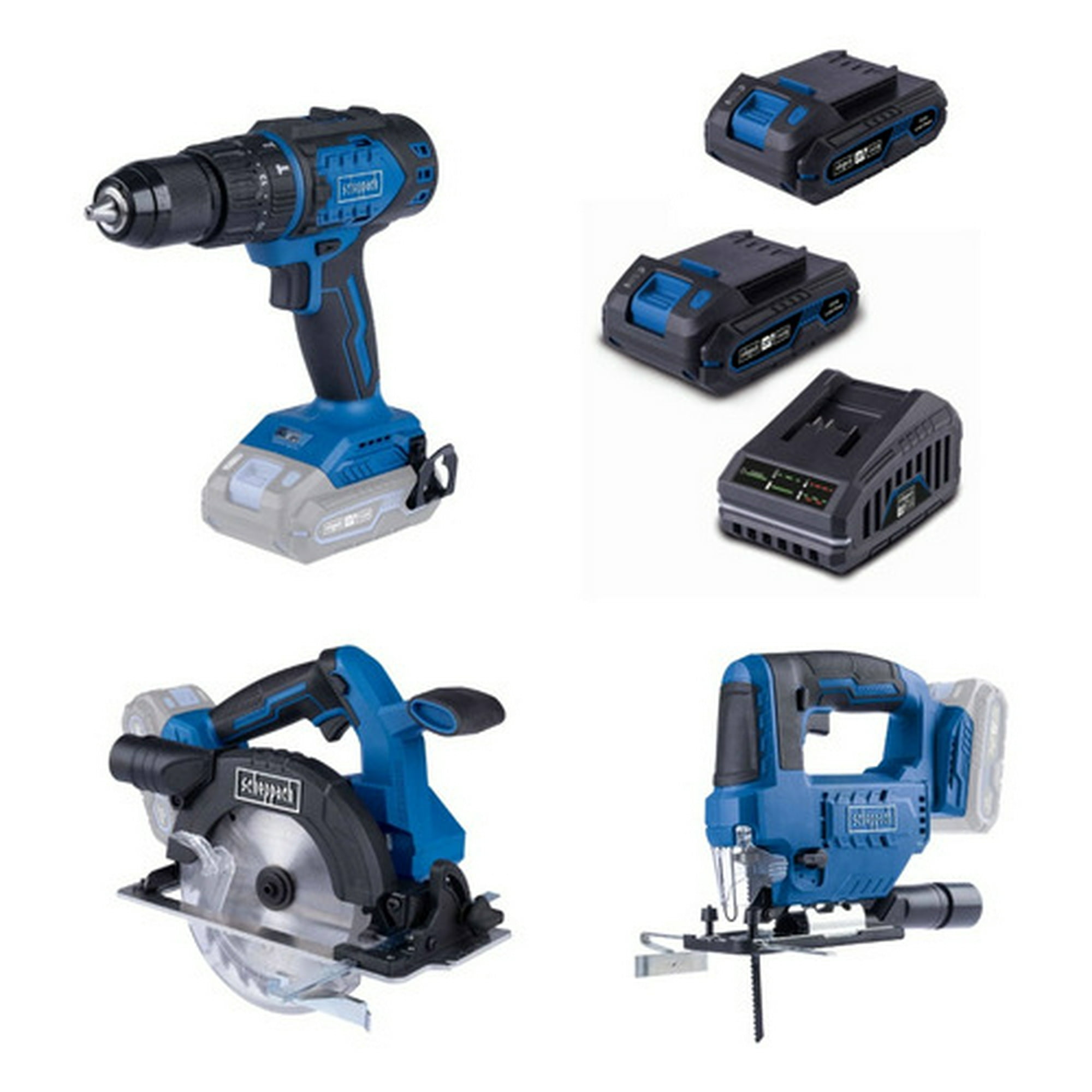 Megapack Herramientas Inalambricas 20v 2x2ah - Scheppach