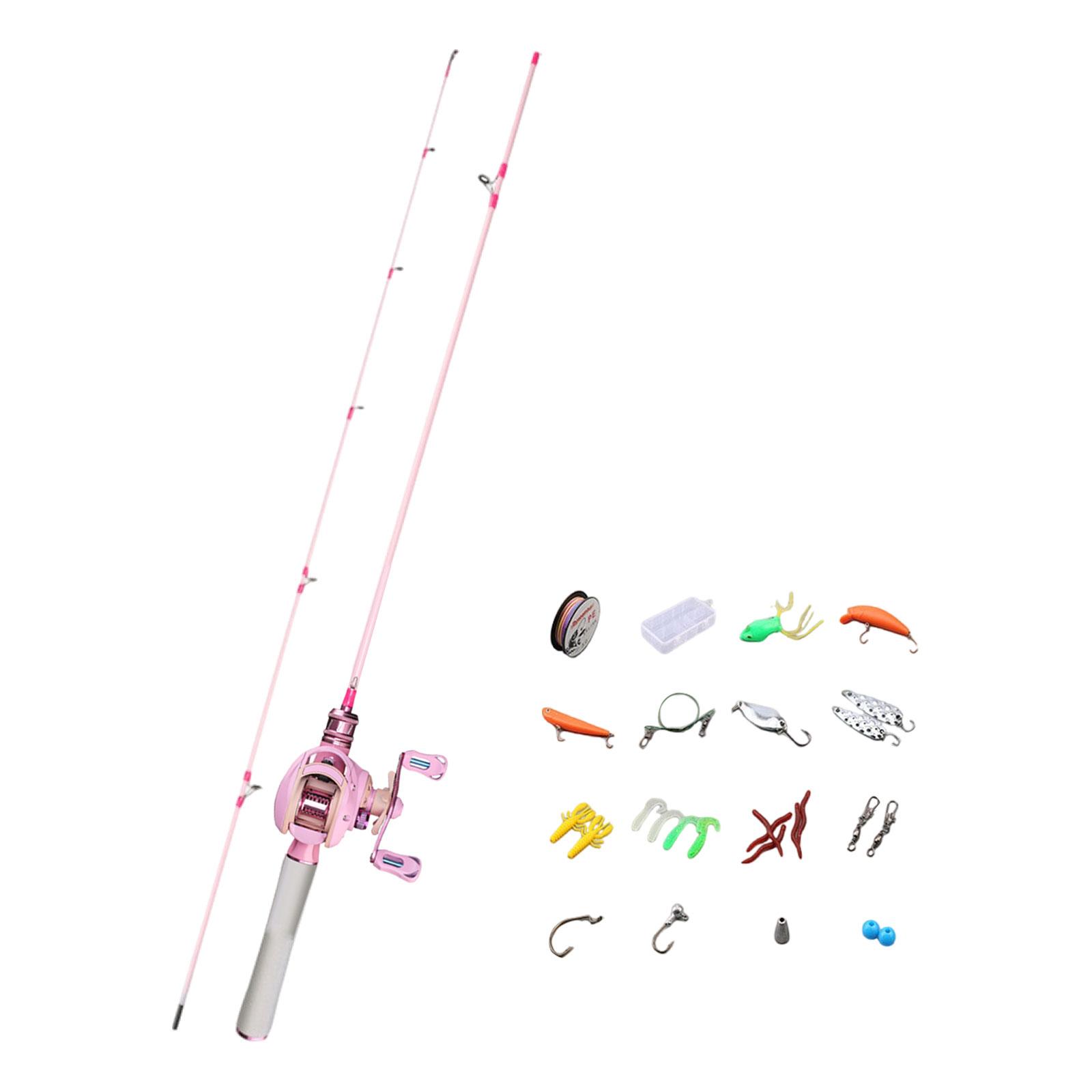 Magideal - Coda De Pesca De Viaje, Juego De Engranajes De Pesca, Portátil, Práctico, Resistente, Conjunto Combinado De Carrete, Herramientas De Pesca, Para Princ Longitud Correcta 1.5M