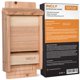 thumbnail image 1 of Kit de caseta para murciélagos, incluye caja de refugio pequeña para exteriores, madera de cedro, 1 of 6