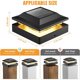 thumbnail image 2 of Luces solares para poste 4x4 Brightown, paquete de 4, LED de doble color, 2 of 3