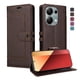 thumbnail image 1 of Premium Wallet Case for Xiaomi Redmi Note 13 Pro 4G with Card Slots & Kickstand, Flip Cover Brown, 1 of 6