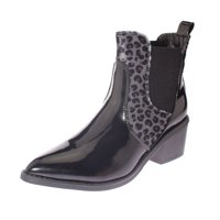 Botín Animal Print Negro Vía Franca