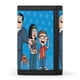 thumbnail image 1 of Padre Americano Cartera Trifold para Hombres, 8 Ranuras para Tarjetas, 1 Ventana de ID, Tarjetero Delgado con Bolsillo de Efectivo con Cremallera para Uso Cotidiano, 1 of 6