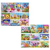 Magideal - Pegatinas Espuma Autoadhesivas, Coración Pared, Colores Mezclados, Jardín Infantes, Juego Mental Para Niños, Álbumes Recortes Para Niños