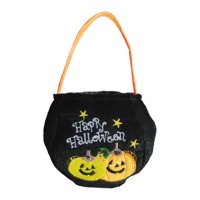 Magideal - Bolsa Para Dulces O Trucos, Bolsa Para Golosinas De Halloween, Bolsa Para Bocadillos, Bolsa De Supermercado Multiusos Con Asa, Bolsa De Regalo Para Dos Calabazas