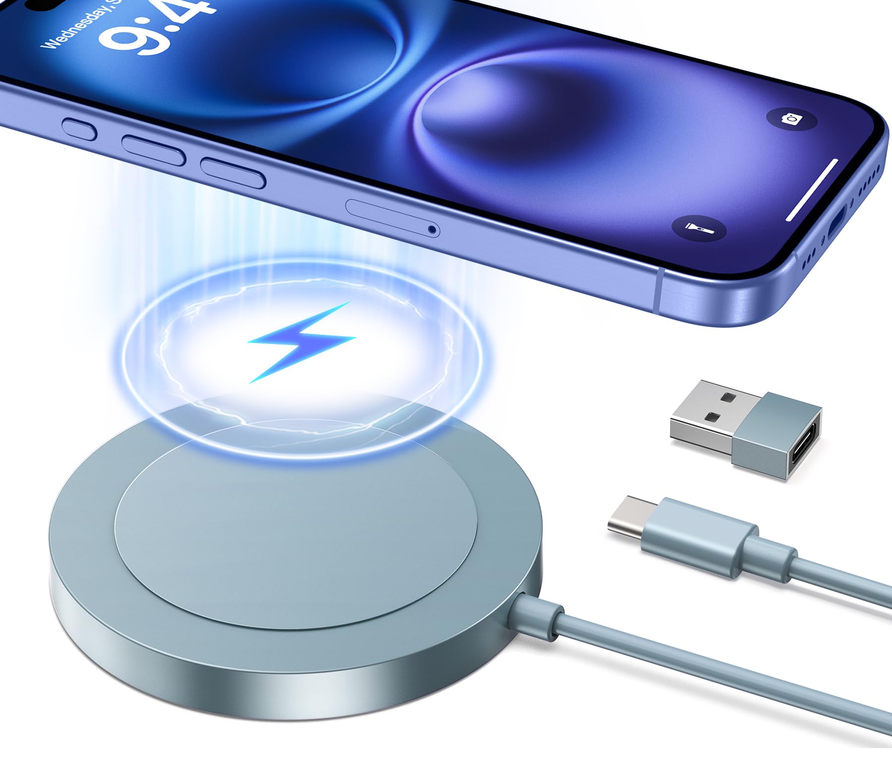 Cargador Inalámbrico Bohuma Magnetic Para Iphone 16 15 Pro Max