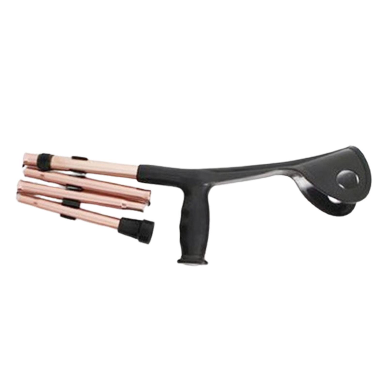 Ioensy - Muletas De Antebrazo Muletas De Brazo Portátiles Para Interiores Y Exteriores, Todo Terreno, Adultos, Café Claro