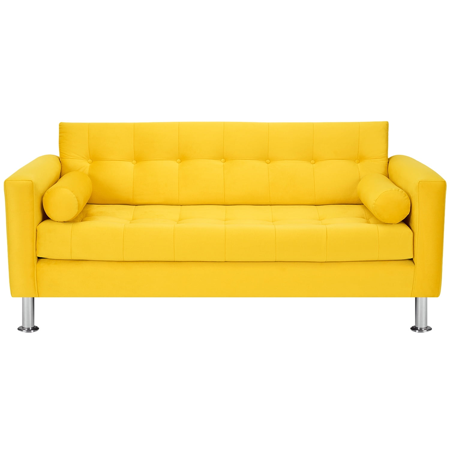 Bodevir - Sofa Retro 3c Felpa 12 Amarillo