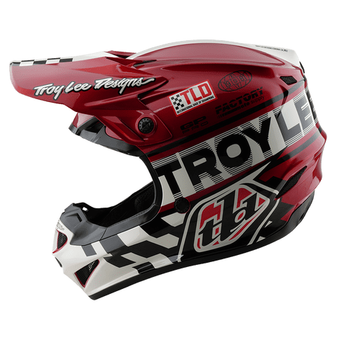 Casco Troy Lee Gp Pro Fifty-50 White/Red