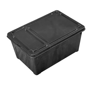 Ioensy - Animal Habitat Jaula Tortuga Contenedor De Transporte Para Lagartos Terrapin Cangrejos Negro