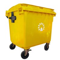 Lorenzini - Basurero 1100 Lts Amarillo