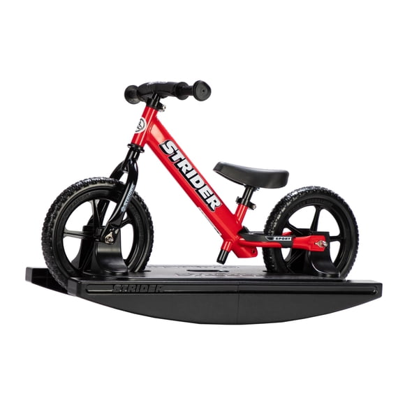 Bicicleta deportiva Balance Strider de 12 pulgadas con base basculante para niños de 6 a 4 años, color rojo