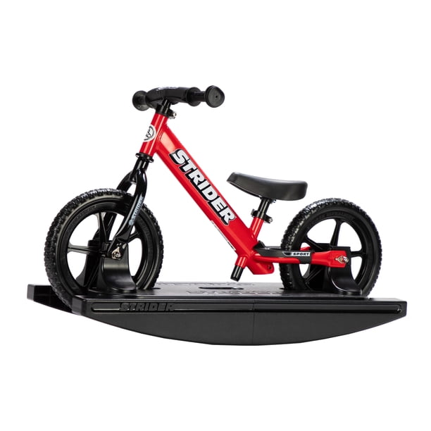 Bicicleta deportiva Balance Strider de 12 pulgadas con base basculante para niños de 6 a 4 años, color rojo