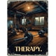 thumbnail image 1 of Letrero sala gimnasio terapia fitness vintage metal estaño hierro pintura decoración pared hogar club cueva hombre 30x20 cm, 1 of 6