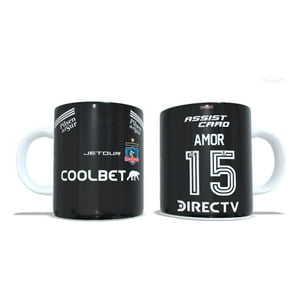 Arumistorechile - Tazon Taza + Porta Vaso Colocolo 2024 Negra - Emiliano Amor