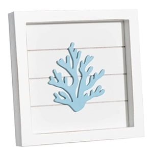 Bothyi - Esculturas De Pared Ocean Theme Beach Placa De Madera Signos Coral