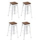 thumbnail image 1 of Set De 4 Pisos De Bar Verona Madera Blanco, 1 of 6