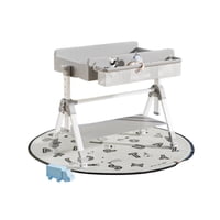 Mudador De Pañales Plegable 3 En 1 Lubabycas Gris