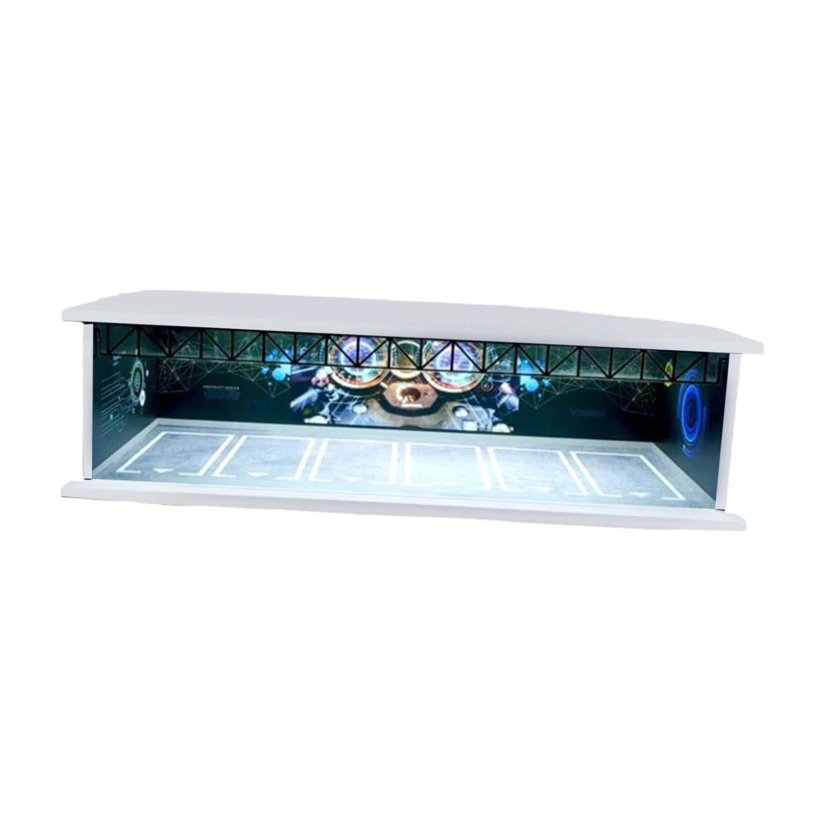 Bothyi - Vitrina De Estacionamiento Con Luces, Caja De Almacenamiento De Acrílico Para Mini Modelo De Coche, 1/64